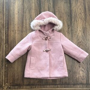 Starting Out Dusty Pink Coat with Floral Lining